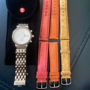 Michele CSX-36 Steel & Diamond Women's